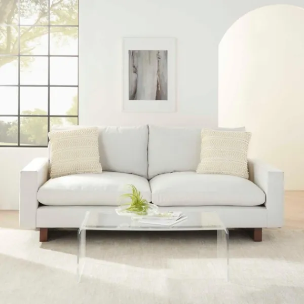 Pillows-Kirkland's Home Vanilla Woven Stripes Throw Pillows, Set Of 2 Ivory