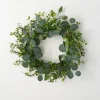 Wreaths-Kirkland's Home Variegated Mixed Leaf Wreath Green