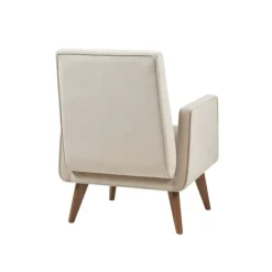 Accent Chairs-Kirkland's Home Velvet Tufted Midcentury Accent Chair Ivory