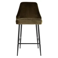 Bar Stools & Counter Height Stools-Kirkland's Home Velvet Upholstered Counter Stools, Set Of 2 Green