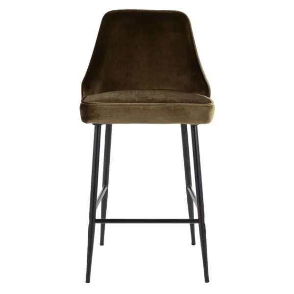 Bar Stools & Counter Height Stools-Kirkland's Home Velvet Upholstered Counter Stools, Set Of 2 Green