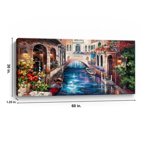 Canvas Art-Kirkland's Home Venice Bridge Canvas Art Print Multi