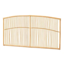 Beds & Headboards-Kirkland's Home Vertical Weave Rat Queen Headboard Tan