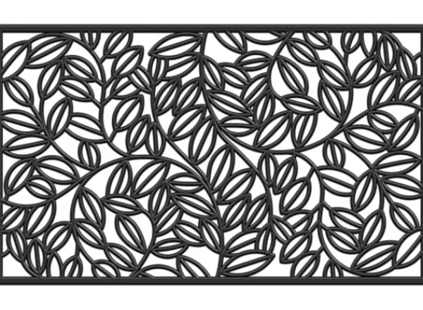 Doormats-Kirkland's Home Vine Rubber Doormat, 36X24 Black