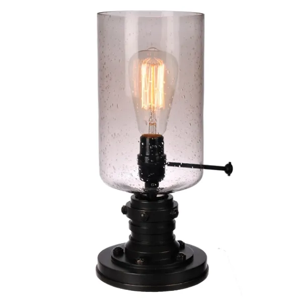 Table Lamps-Kirkland's Home Vintage Industrial Edison Bulb Uplight Gray