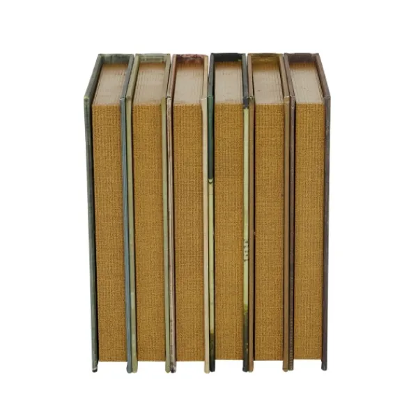 Baskets & Boxes-Kirkland's Home Vintage Library Decorative 6-Pc. Book Box Set Gray/Blue/Red