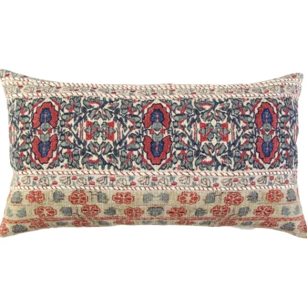 Pillows-Kirkland's Home Vintage Prints Cotton Lumbar Pillow Multi