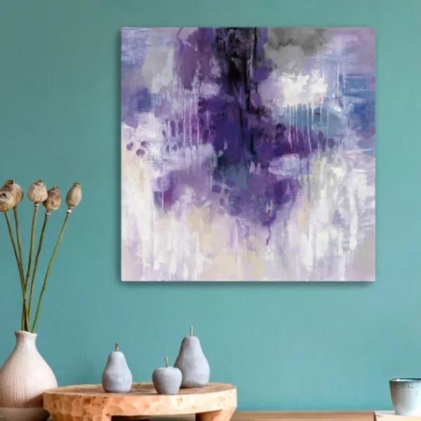 Canvas Art-Kirkland's Home Violet Rain Canvas Art Print Blue
