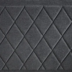 Beds & Headboards-Kirkland's Home Viv Charcoal Diamond Tufted Queen Bed Frame Gray