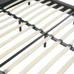 Beds & Headboards-Kirkland's Home Viv Charcoal Diamond Tufted Full Bed Frame Gray