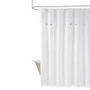 Shower Curtains-Kirkland's Home Waffle Weave Cotton Shower Curtain White