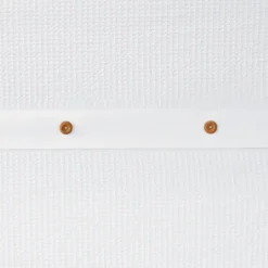 Shower Curtains-Kirkland's Home Waffle Weave Cotton Shower Curtain White