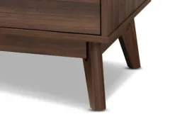 Dressers & Chests-Kirkland's Home Walnut 5-Drawer Wood Chest Brown