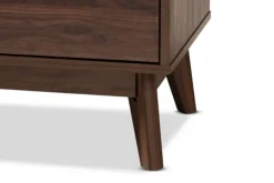 Dressers & Chests-Kirkland's Home Walnut 3-Drawer Wood Chest Brown