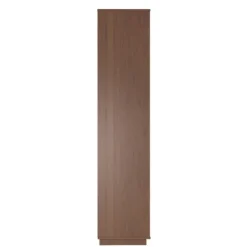 Bookshelves-Kirkland's Home Walnut Wood 2-Door Modern Bookshelf