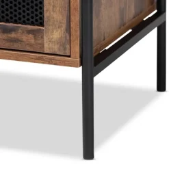 Tv Stands & Media Consoles-Kirkland's Home Walnut Wood 2-Door Tv Stand Brown