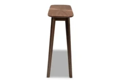 Console Tables-Kirkland's Home Walnut Wood Frame Splayed Legs Console Brown