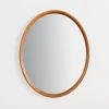 Decorative Mirrors-Kirkland's Home Walnut Wood Oval Wall Mirror