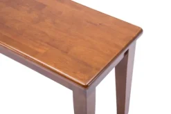 Dining Chairs-Kirkland's Home Walnut Wooden Dining Bench Brown