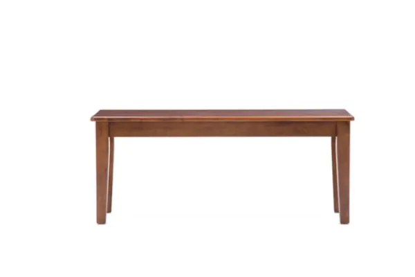 Dining Chairs-Kirkland's Home Walnut Wooden Dining Bench Brown