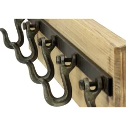 Hooks-Kirkland's Home Warm Brown Industrial Iron Wall Hooks