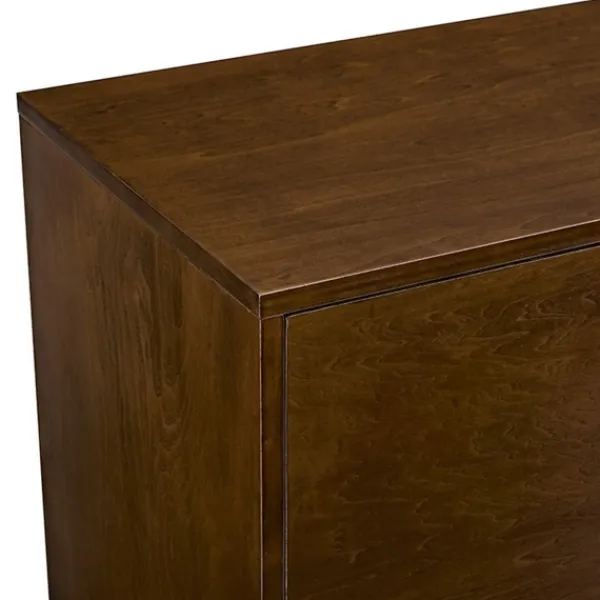 Console Tables-Kirkland's Home Warm Brown Mid-Century Modern Storage Console