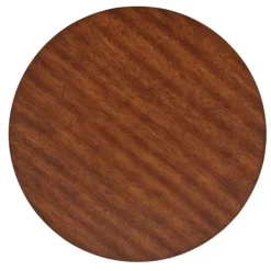 Accent & End Tables-Kirkland's Home Warm Chestnut Wood Round Accent Table Brown