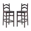 Bar Stools & Counter Height Stools-Kirkland's Home Warm Ladder Back Bar Stools, Set Of 2 Brown
