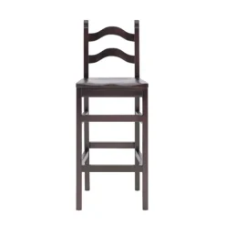 Bar Stools & Counter Height Stools-Kirkland's Home Warm Ladder Back Bar Stools, Set Of 2 Brown