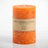 Candles-Kirkland's Home Warm Unscented Pillar Candle, 3X6 In. Orange