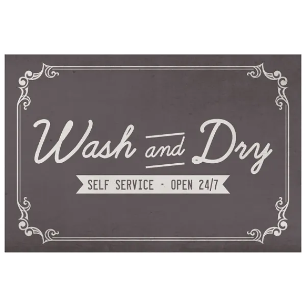 Kitchen & Floor Mats-Kirkland's Home Wash And Dry Floor Mat, 24X36 Gray