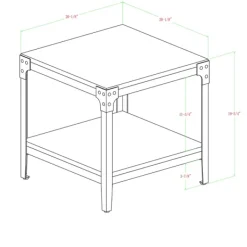 Accent & End Tables-Kirkland's Home Wash Angle Iron Accent Tables, Set Of 2 Gray