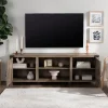 Tv Stands & Media Consoles-Kirkland's Home Wash Barn Door Tv Stand Gray