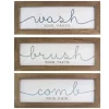 Wall Quotes & Signs-Kirkland's Home Wash Brush Comb Framed Wall Plaques, Set Of 3 Multi