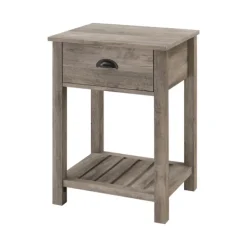 Accent & End Tables-Kirkland's Home Wash Country Accent Table Gray