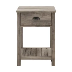 Accent & End Tables-Kirkland's Home Wash Country Accent Table Gray