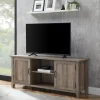 Tv Stands & Media Consoles-Kirkland's Home Wash Grooved Door Tv Stand Gray