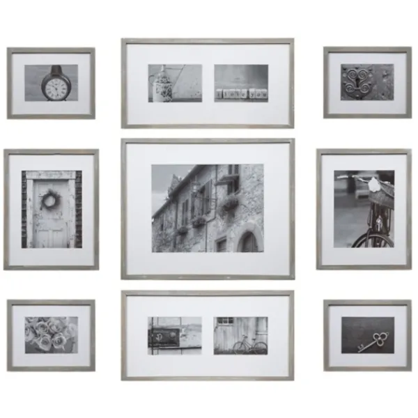 Gallery Wall Frames-Kirkland's Home Wash 9-Pc. Gallery Wall Frame Set Gray