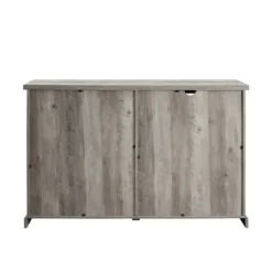 Cabinets & Sideboards-Kirkland's Home Wash Sliding Barn Door Sideboard Gray
