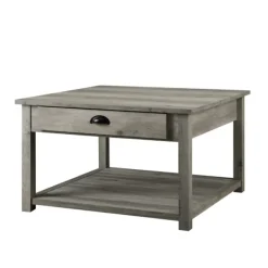 Coffee Tables-Kirkland's Home Wash Square Coffee Table Gray