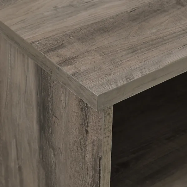 Tv Stands & Media Consoles-Kirkland's Home Wash Wood Helix Open Shelf Tv Stand Gray