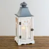 Lanterns-Kirkland's Home Wash Wooden Lantern, 16 In. White