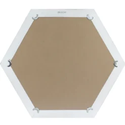 Decorative Mirrors-Kirkland's Home Washed Hexagon Frame Mirror White