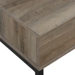 Office Furniture-Kirkland's Home Washed Lift Top Storage Desk Gray