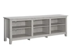 Tv Stands & Media Consoles-Kirkland's Home Washed Wood Tv Stand, 70 In. White