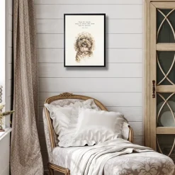Wall Quotes & Signs-Kirkland's Home Watercolor Goldendoodle Quote Framed Art Print Brown/White