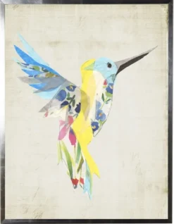 Framed Art-Kirkland's Home Watercolor Hummingbird Framed Art Print Multi