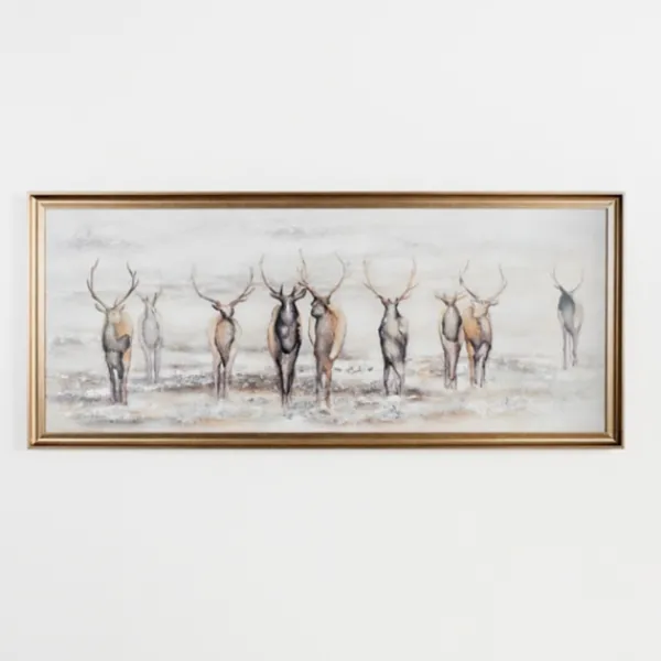 Framed Art-Kirkland's Home Watercolor Wildlife Framed Art Print Gray/Brown