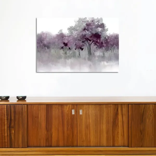 Canvas Art-Kirkland's Home Water'S Edge Ii Giclee Canvas Art Print, 40X26 Purple/White