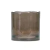 Vases-Kirkland's Home Wavy Glass Vase, 6 In. Brown